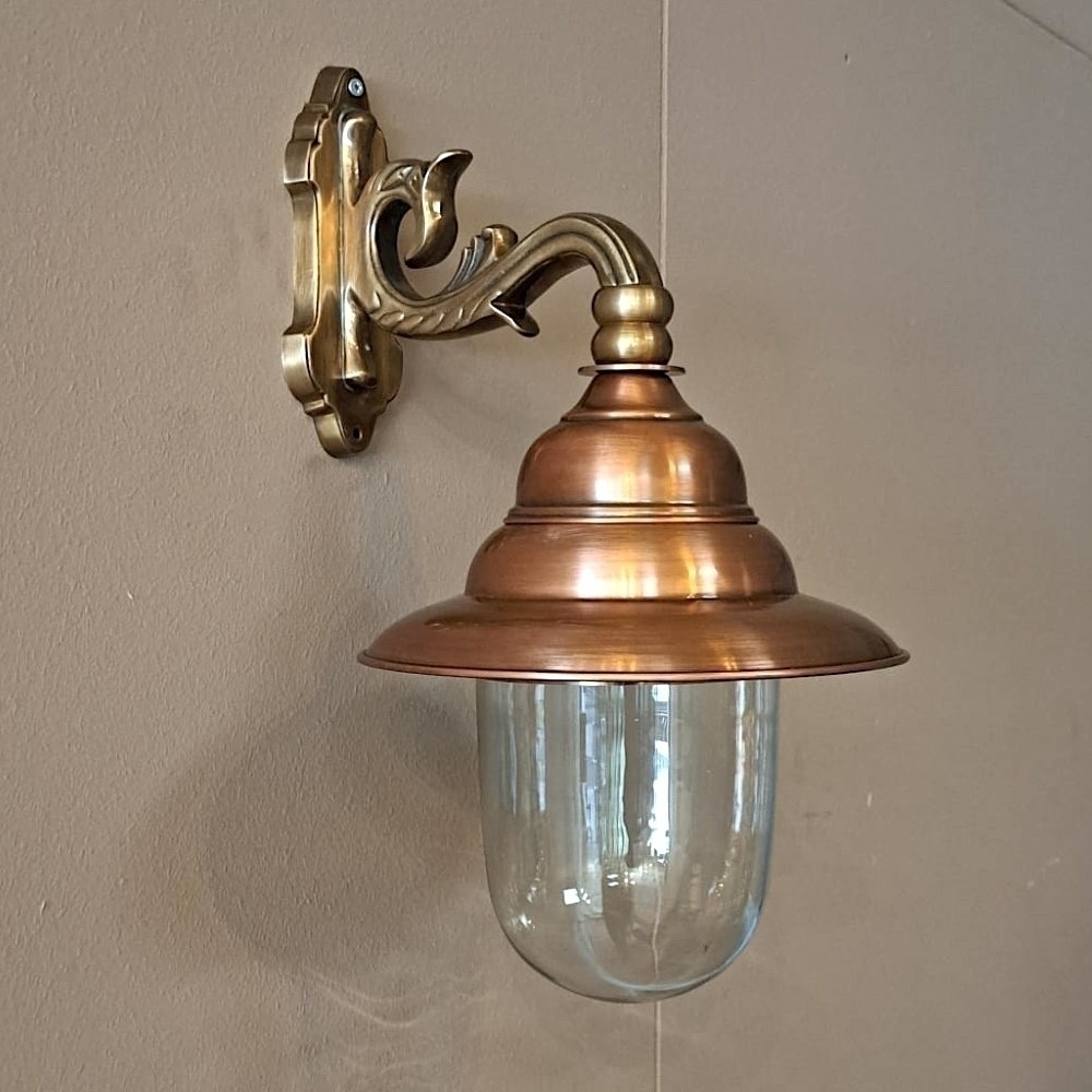 EA291. Copper hanging lamp. 53 cm